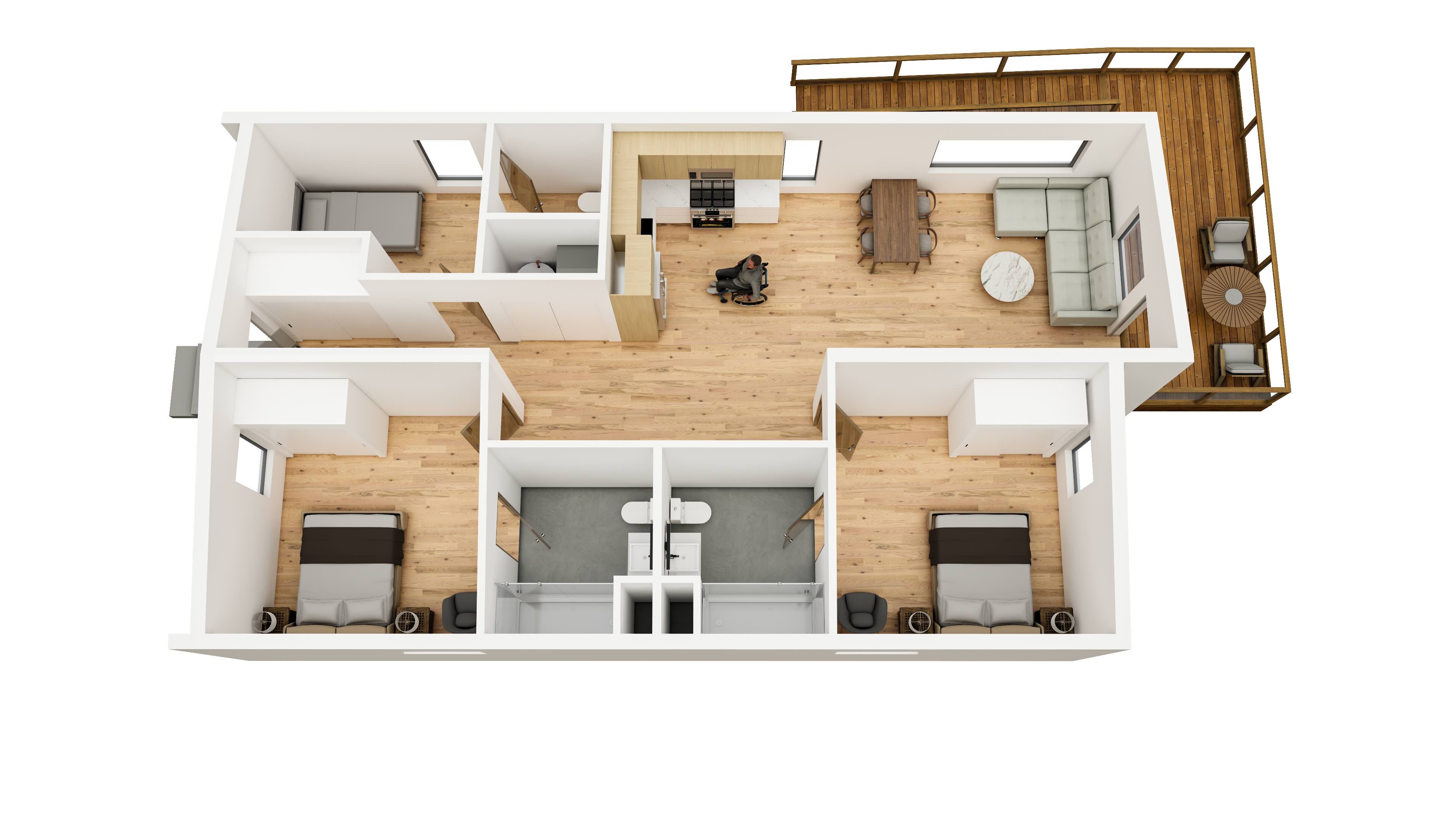 Accessible Layout 1 — floor plan
